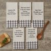 Gossip Is Ok Embroidered Dishtowel