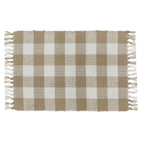 Wicklow Check Placemat  - Natural