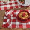 Wicklow Check Napkin - Red&Cream
