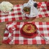 Wicklow Check Placemat - Red&Cream