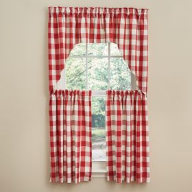 Wicklow Check Tiers  - 36"L - Red&Cream