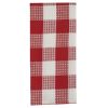 Wicklow Check Waffle Dishtowel - Red & Cream