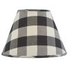 Wicklow Check Lampshade 12" - Black & Cream