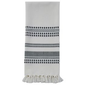 Kyla Woven Towel - Black