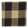 Wicklow Check Dishcloth - Black