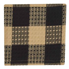 Wicklow Check Dishcloth - Black