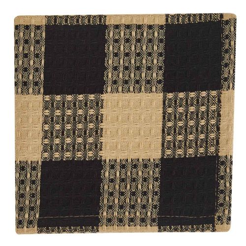 Wicklow Check Dishcloth - Black
