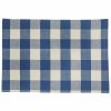 Wicklow Check Backed Placemat - China Blue