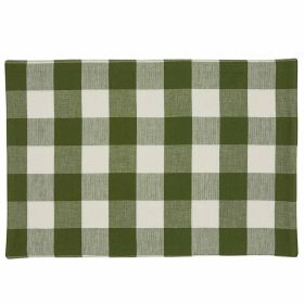 Wicklow Check Backed Placemat - Sage