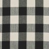 Wicklow Check Backed Placemat - Black & Cream