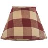 Wicklow Check Lampshade 10" - Garnet