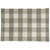 Wicklow Check Backed Placemat - Dove
