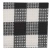 Wicklow Check Dishcloth - Black & Cream