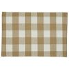 Wicklow Check Backed Placemat - Natural