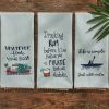 Whatever Floats Your Boat Embroidered Dishtowel