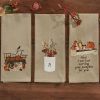 Pumpkin Wagon Emb Dishtowel