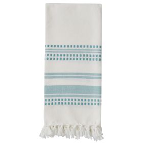 Kyla Woven Towel - Aqua