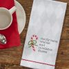 Candy Cane Decorative Dishtowel
