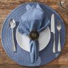 Essex Round Placemat - Marine Blue
