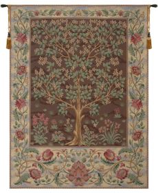 Tree of Life Brown III European Tapestry