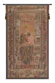 Madonna and Child Seated European Tapestry
