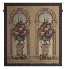 Floral Arch Duo Belgian Tapestry Wall Art