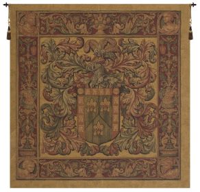Crest and Fleur Belgian Tapestry
