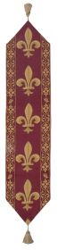 Fleur de Lys Red TR European Table Runners