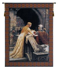 God Speed With Border Belgian Tapestry Wall Art