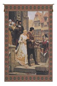 Call to Arms With Border Belgian Tapestry Wall Art