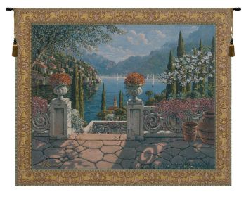 Italian Terrace Belgian Tapestry Wall Art