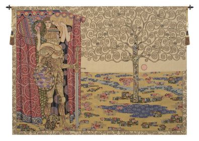 The Knight with the Tree of Life Italian Wall Tapestry