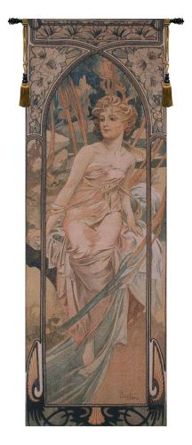 Mucha Matin Belgian Tapestry Wall Art