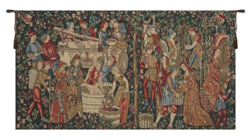 Vendages (Red) Tapestry