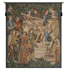 Vendages, Left Side (Rust) Tapestry