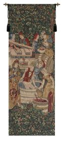 Vendage Portiere, Left Side Small Tapestry