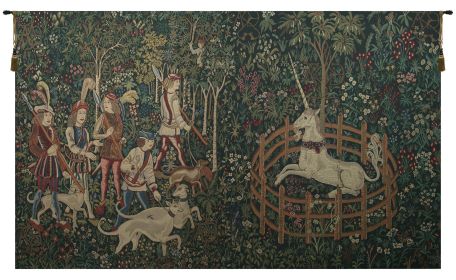 Unicorn Captive and Unicorn Hunt Tapestry