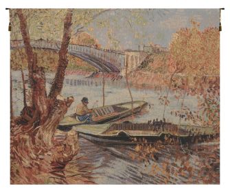 Van Gogh's Fishing in the Spring Tapestry
