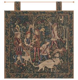 Unicorn Hunt with Loops Tapestry