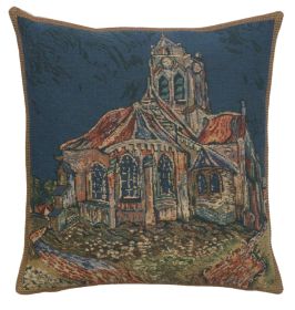 The Church of Auvers Cushion Cover