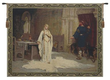 Lady Godiva Courtyard Fine Art Tapestry