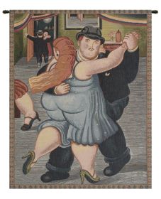 Botero Blu Italian Wall Tapestry