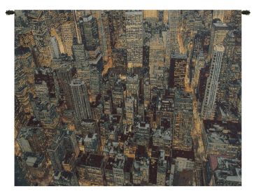 A New York Night Italian Wall Tapestry