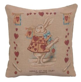 Heart Rabbit Alice In Wonderland I French Cushion Cover
