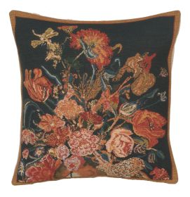 Flora Cotta Black I Cushion Cover