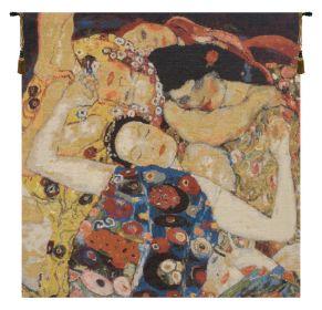 Virgin Klimt Faces Belgian Tapestry Wall Art
