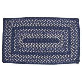 Bluestone Braided Rectangular Rug 27" x 45"