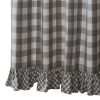 Wicklow Ruffled Shower Curtain 72" X 72" - Dove