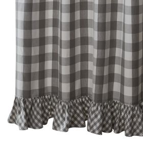 Wicklow Ruffled Shower Curtain 72" X 72" - Dove