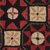 Folk Star Hooked Rug 4 x 6